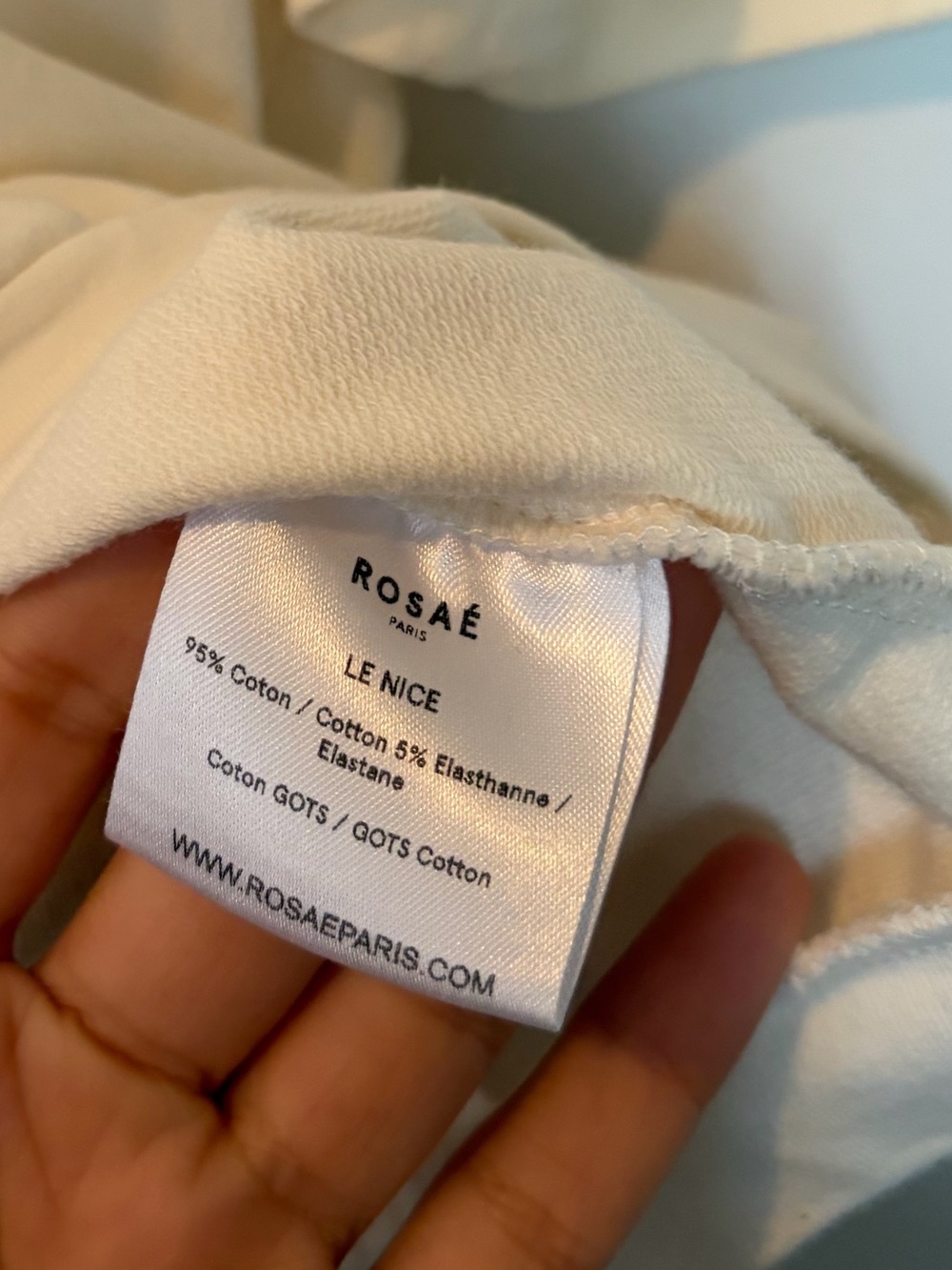 ROSAÉ Paris Cotton Classic Cream Puff Sleeve Top 40/ 8 - Picture 5 of 14